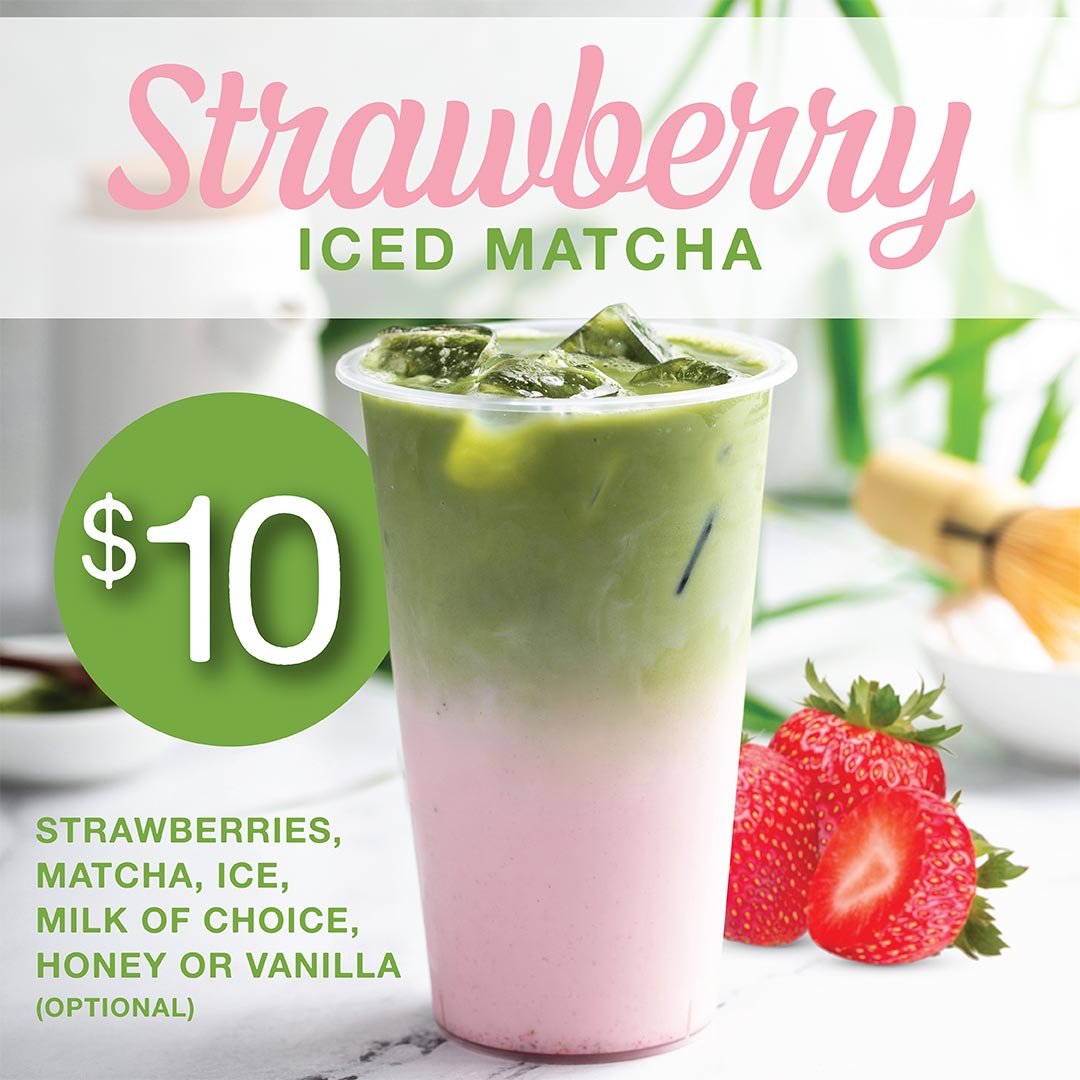 Strawberry Iced Matcha